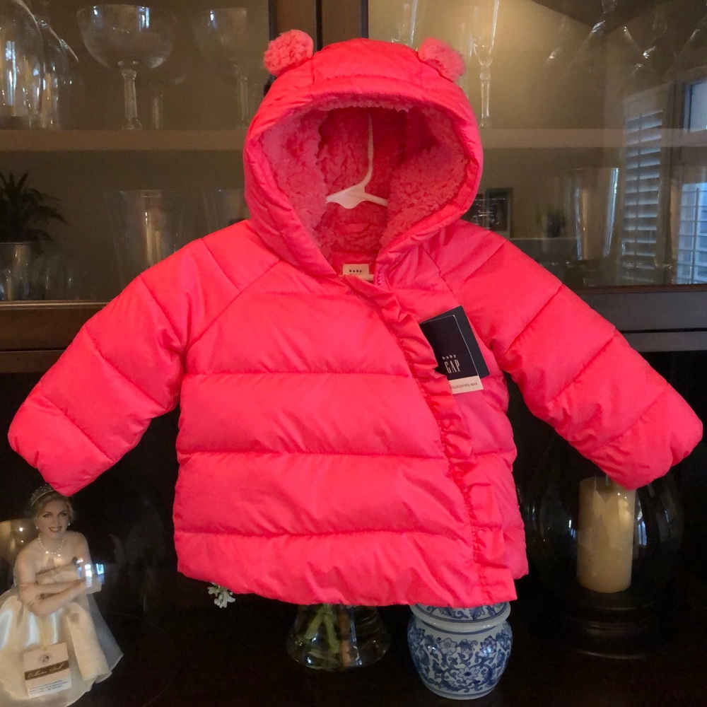 Baby Gap Pink Cold Control Max Coat Kimono 6-12M - Picture 11 of 11